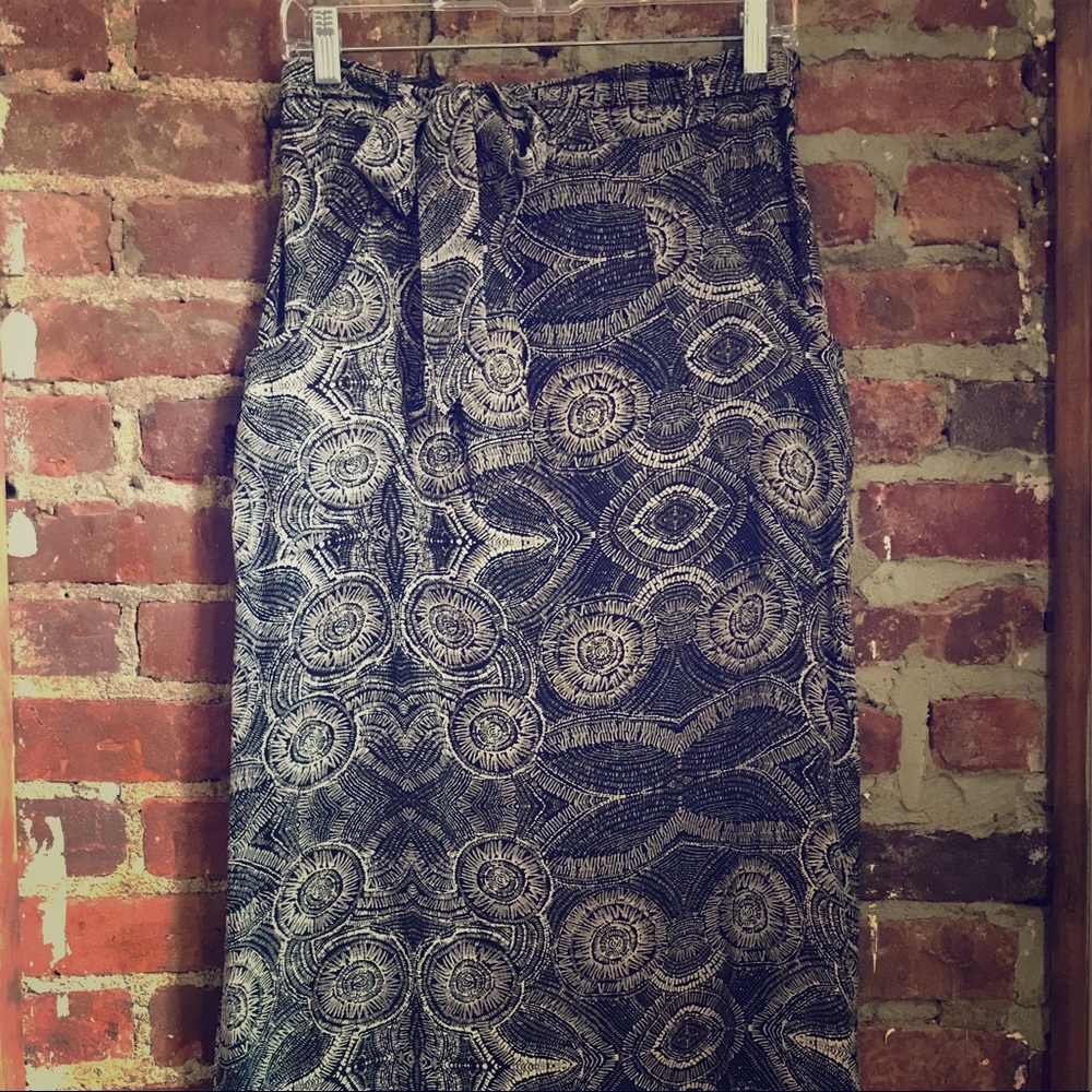 🐚Lil for Anthro Silk Maxi Skirt🕸